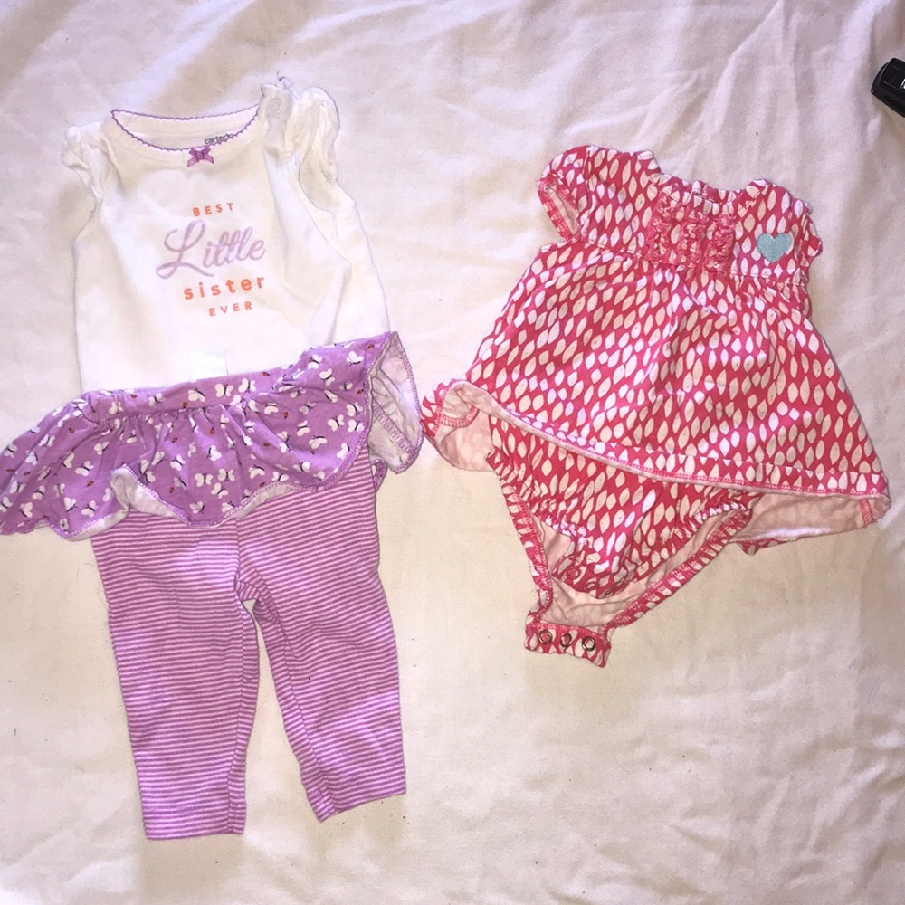 Carters girls 0-3 month lot